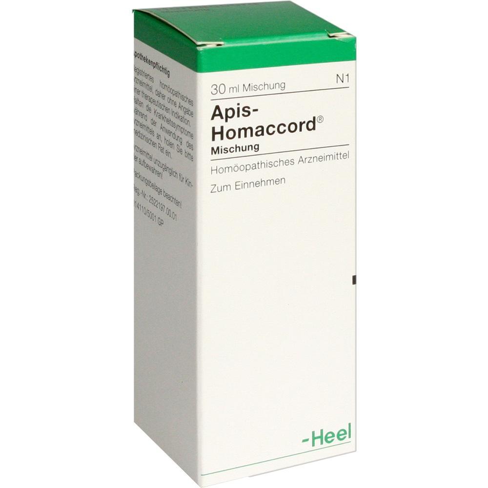 Eine Verpackung von Apis-Homaccord, einem hom&ouml;opathischen Arzneimittel zum Einnehmen.
