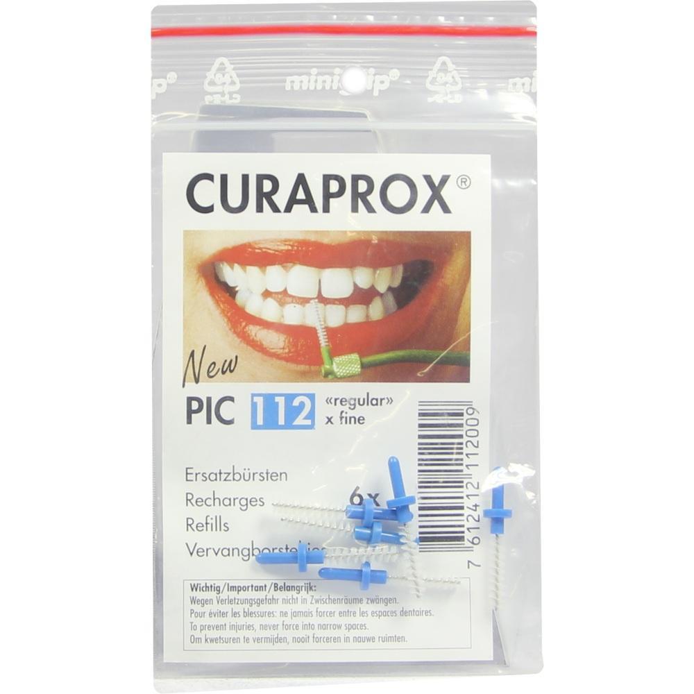 Verpackung von Curaprox Zahnzwischenraumb&uuml;rsten in Plastikt&uuml;te.