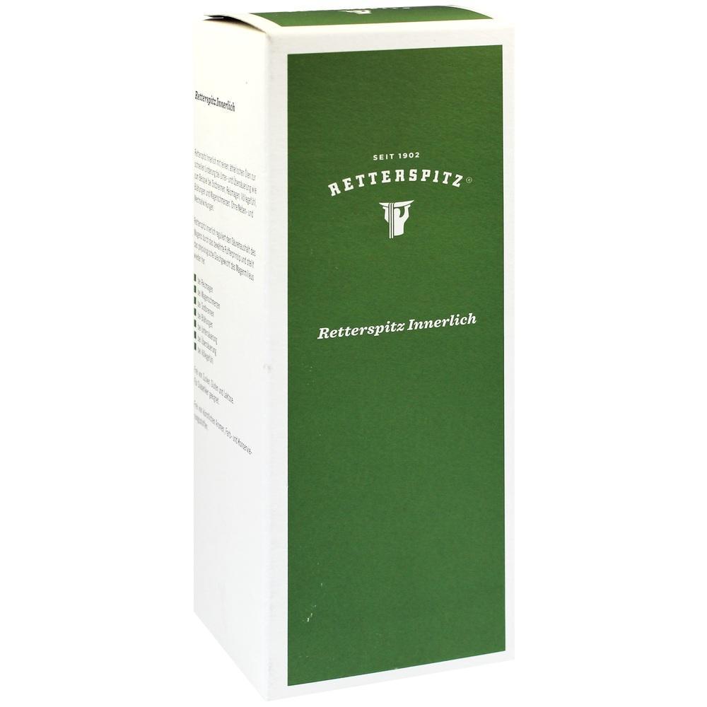 Eine gr&uuml;ne Verpackung mit der Aufschrift "Retterspitz Innerlich".