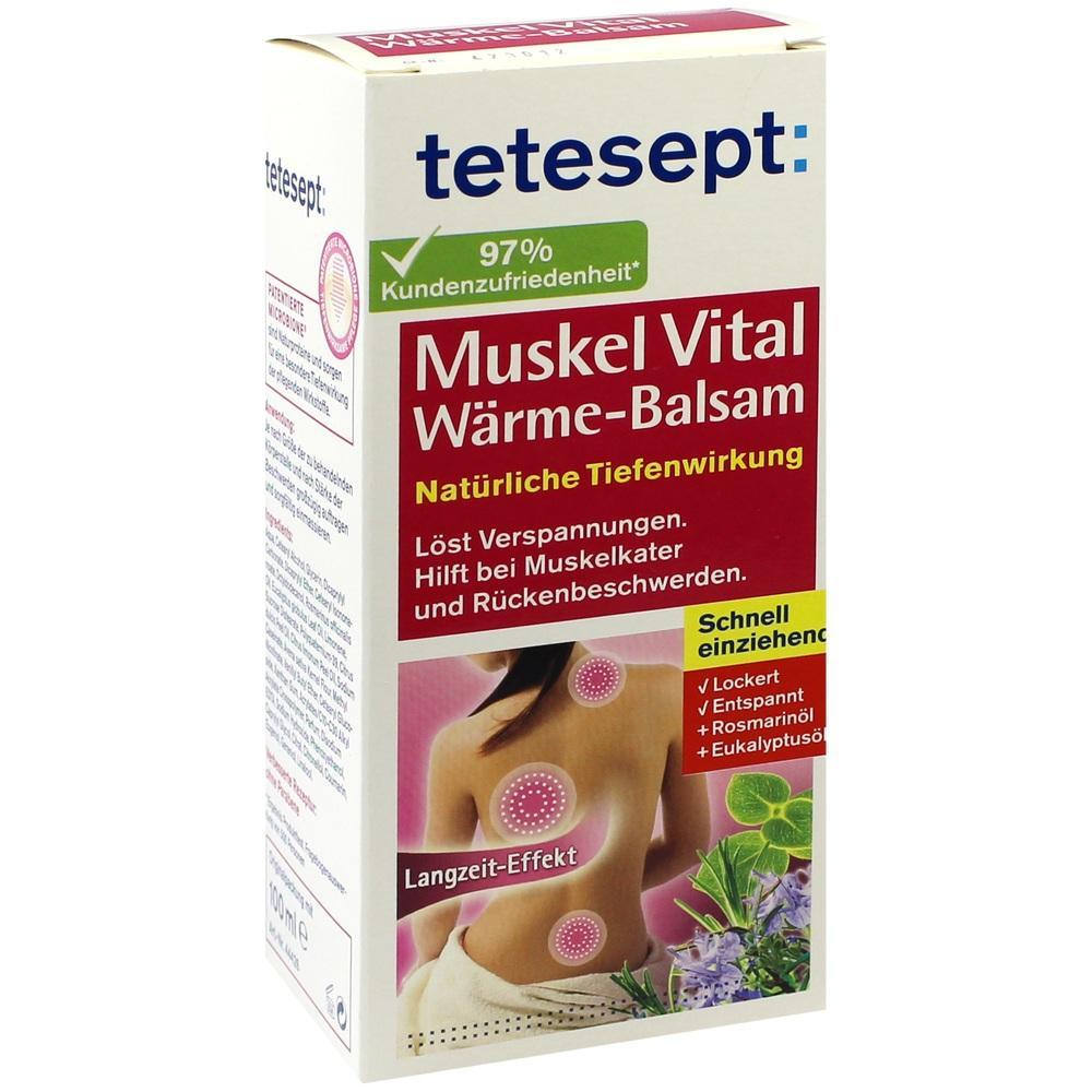 Eine Packung Muskel Vital W&auml;rme-Balsam zur Linderung von Verspannungen.