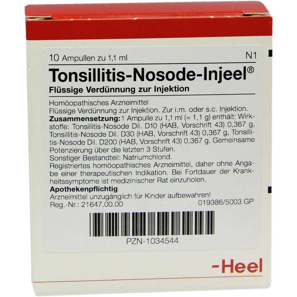 Verpackung einer hom&ouml;opathischen Injektionsl&ouml;sung mit Ampullen.