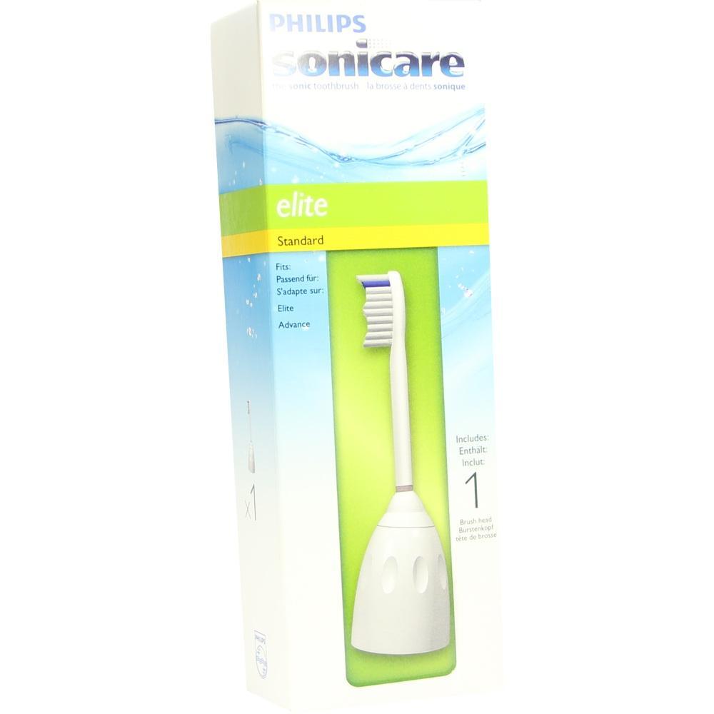 Verpackung eines Philips Sonicare Ersatzb&uuml;rstenkopfs f&uuml;r elektrische Zahnb&uuml;rste.