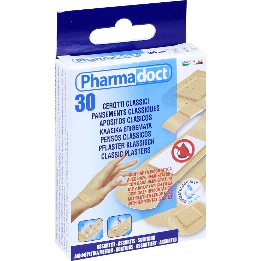Eine Packung mit 30 klassischen Pflastern von Pharmadoct.