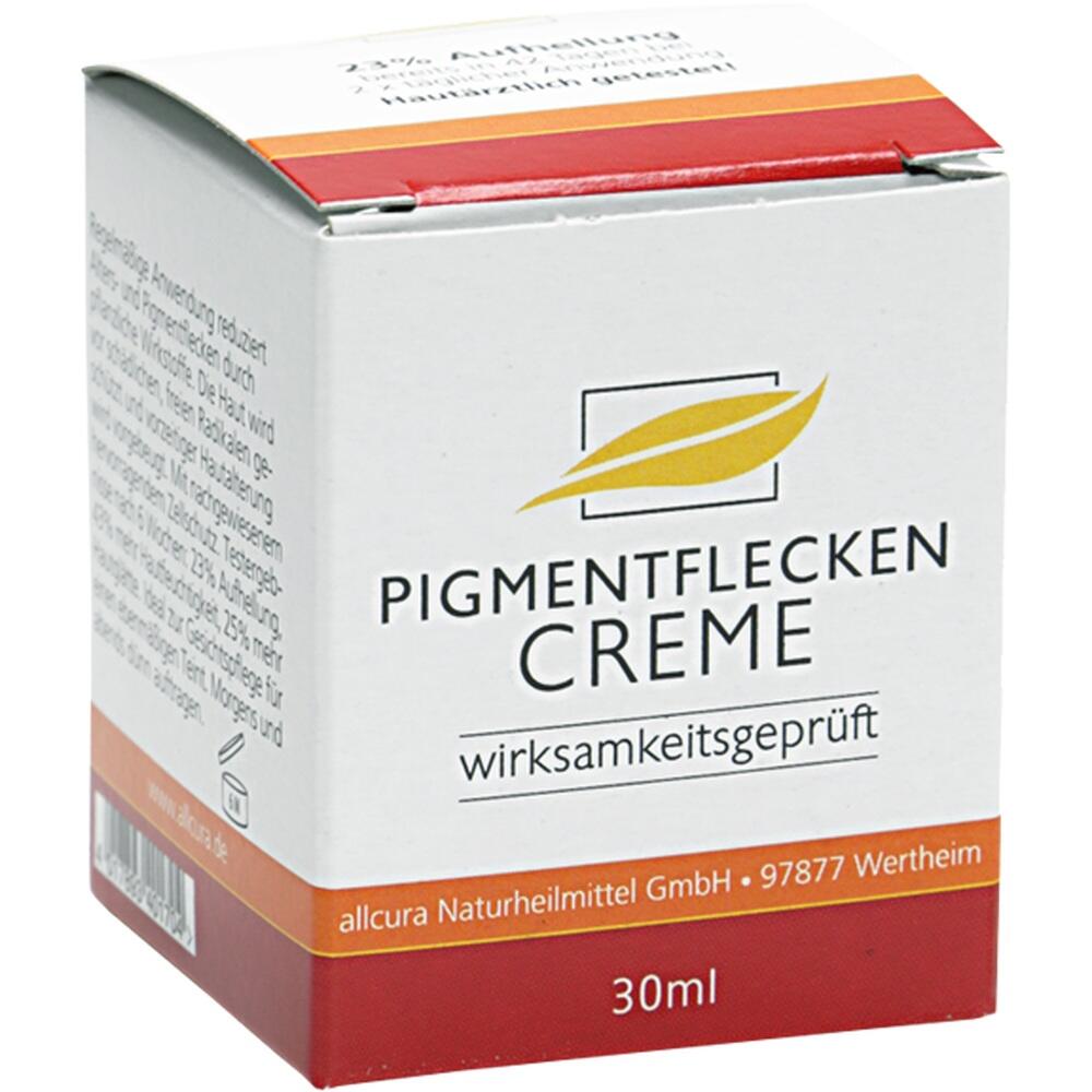 Eine Verpackung f&uuml;r Pigmentfleckencreme mit 30 ml Inhalt.
