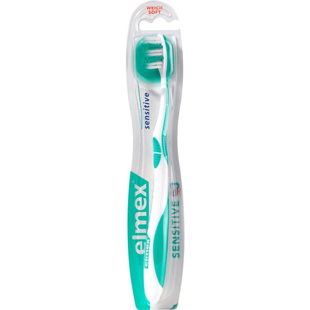 Eine weiche Zahnb&uuml;rste in einer durchsichtigen Verpackung.