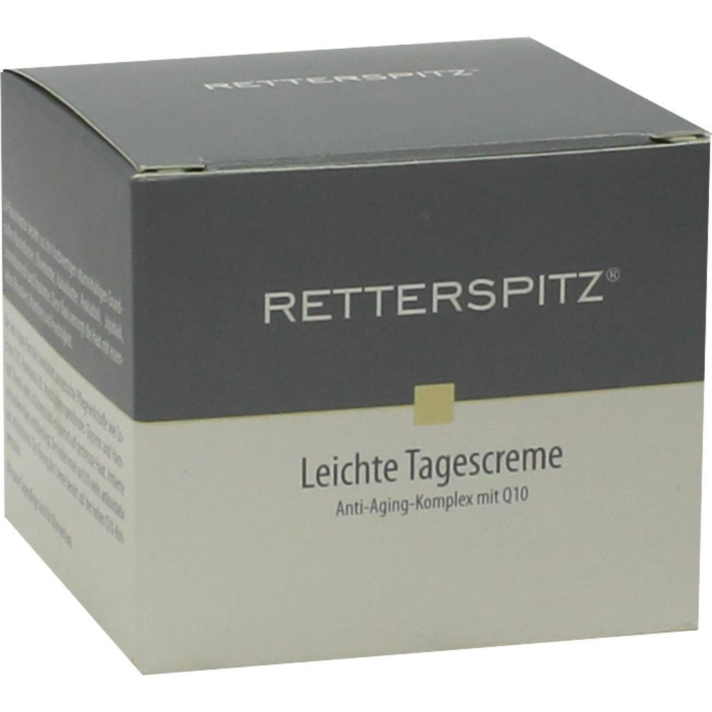 Grau-wei&szlig;e Verpackung einer leichten Tagescreme mit Anti-Aging-Komplex.