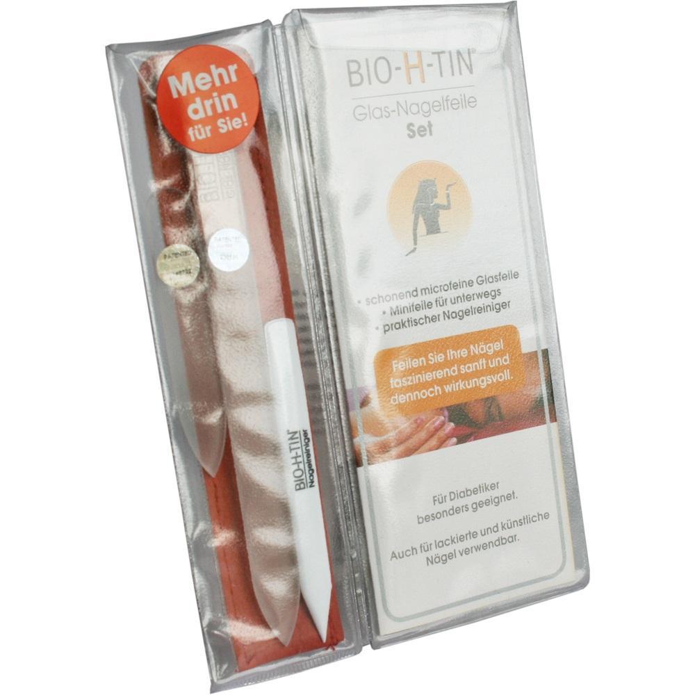 Nagelfeilenset in einer durchsichtigen Verpackung mit rotem Etikett "Mehr drin f&uuml;r Sie".