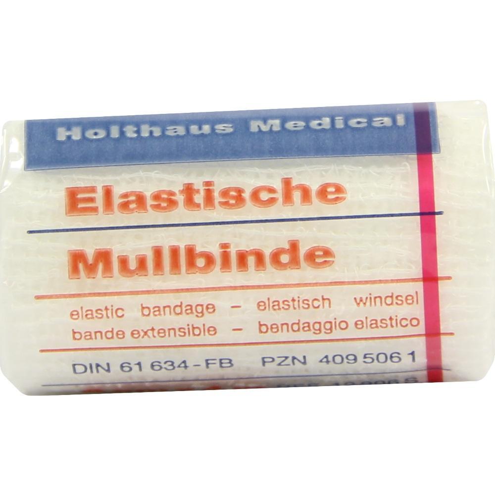 Eine Packung elastische Mullbinde von Holthaus Medical.
