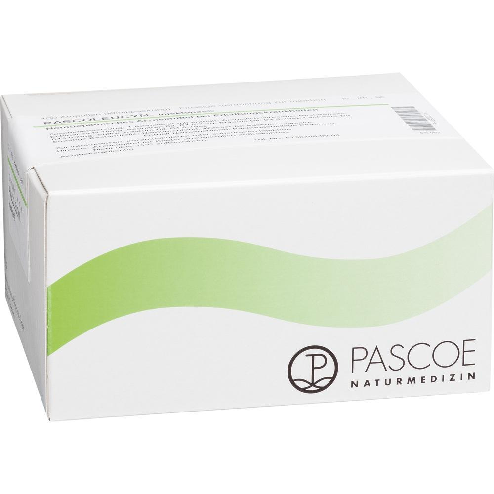 Wei&szlig;e Box mit gr&uuml;nem Logo und schwarzem Text von Pascoe Naturmedizin.