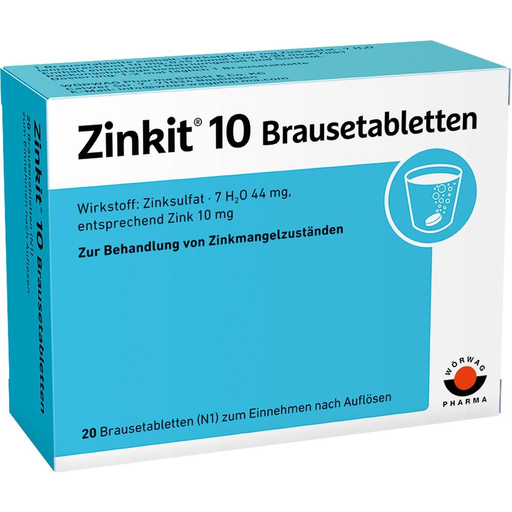 Eine Packung mit Zink-Brausetabletten gegen Zinkmangel.