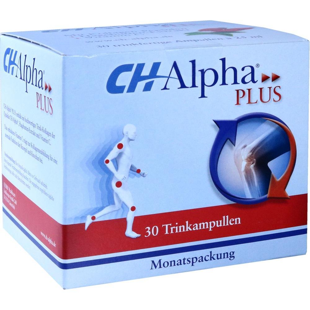 Eine Packung CH-Alpha Plus, ein Nahrungserg&auml;nzungsmittel f&uuml;r Gelenke.