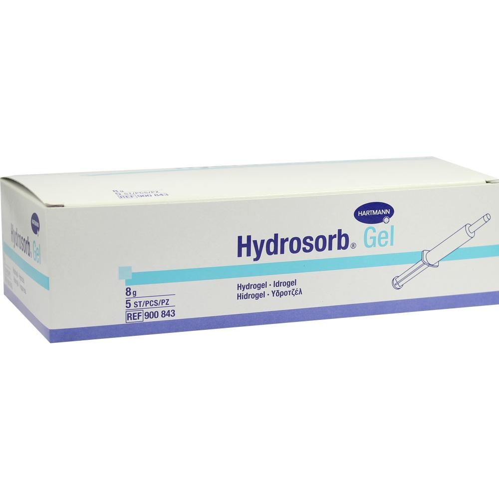 Eine wei&szlig;e Schachtel mit der Aufschrift "Hydrosorb Gel".