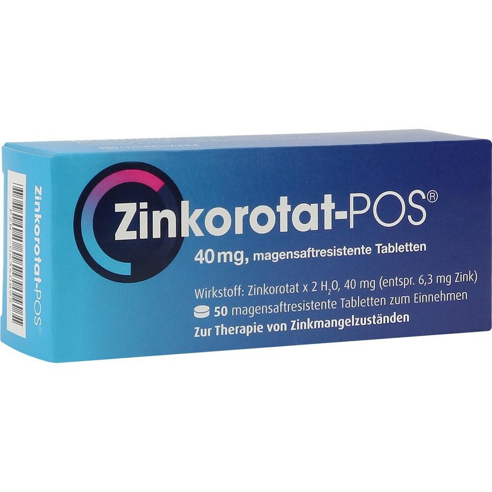Eine blaue Packung Zinkorotat-Tabletten für Zinkmangel.