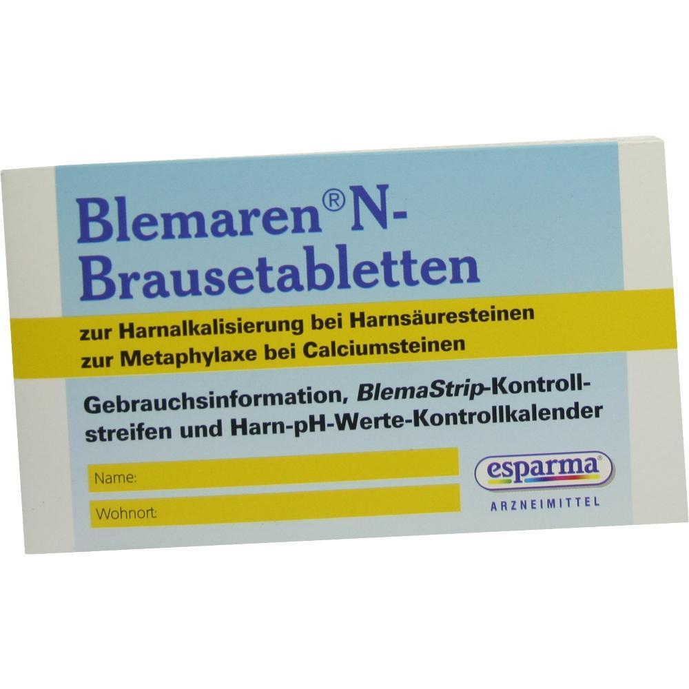 Packung von Brausetabletten zur Behandlung von Harnsteinen.