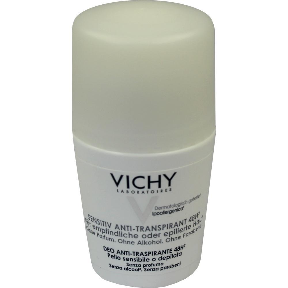 Ein wei&szlig;er Deostick von Vichy f&uuml;r empfindliche Haut ohne Parf&uuml;m und Alkohol.