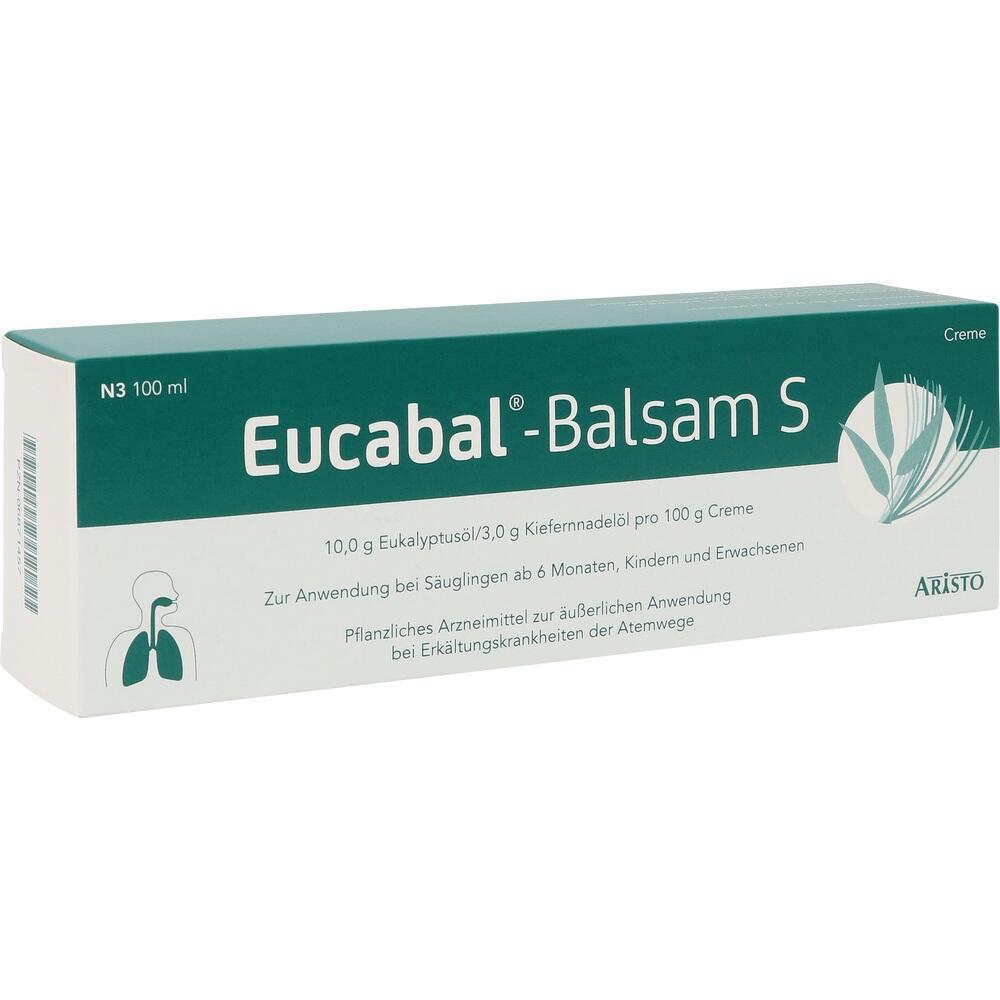 Verpackung von Eucabal-Balsam S, einer Creme gegen Erk&auml;ltungen, 100 ml.