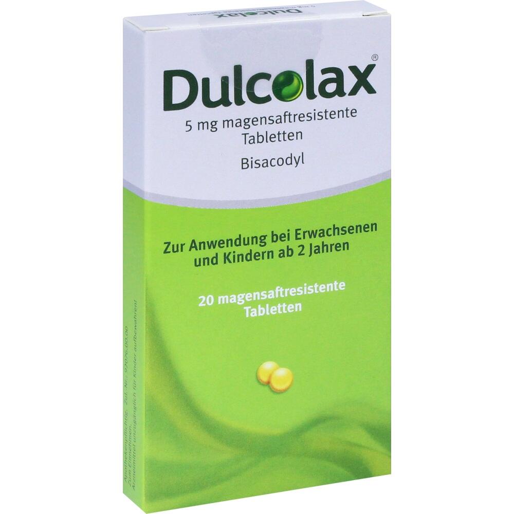 Schachtel mit Dulcolax Tabletten f&uuml;r Erwachsene und Kinder ab 2 Jahren.