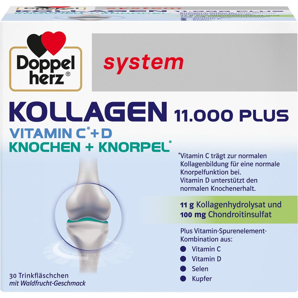 Doppelherz Kollagen-Trinkfl&auml;schchen f&uuml;r Knochen und Knorpel mit Vitamin C und D.