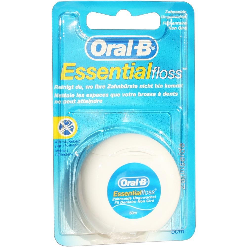 Verpackung von Oral-B Zahnseide in blauem Karton.