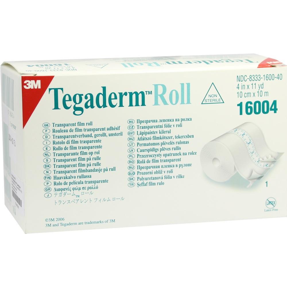 Eine Schachtel mit transparenter Folie der Marke Tegaderm.