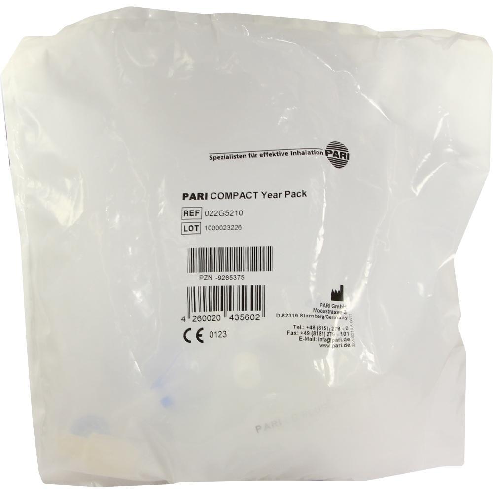 Wei&szlig;e Verpackung mit schwarzem Text f&uuml;r PARI COMPACT Year Pack.