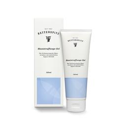 Eine wei&szlig;e Tube mit blauer Banderole steht neben einer passenden Verpackung.