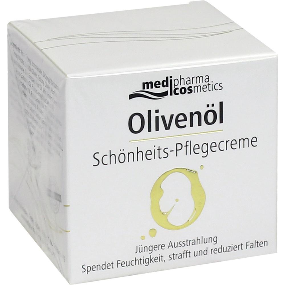 Eine Verpackung f&uuml;r Oliven&ouml;l-Sch&ouml;nheitscreme von medipharma cosmetics.