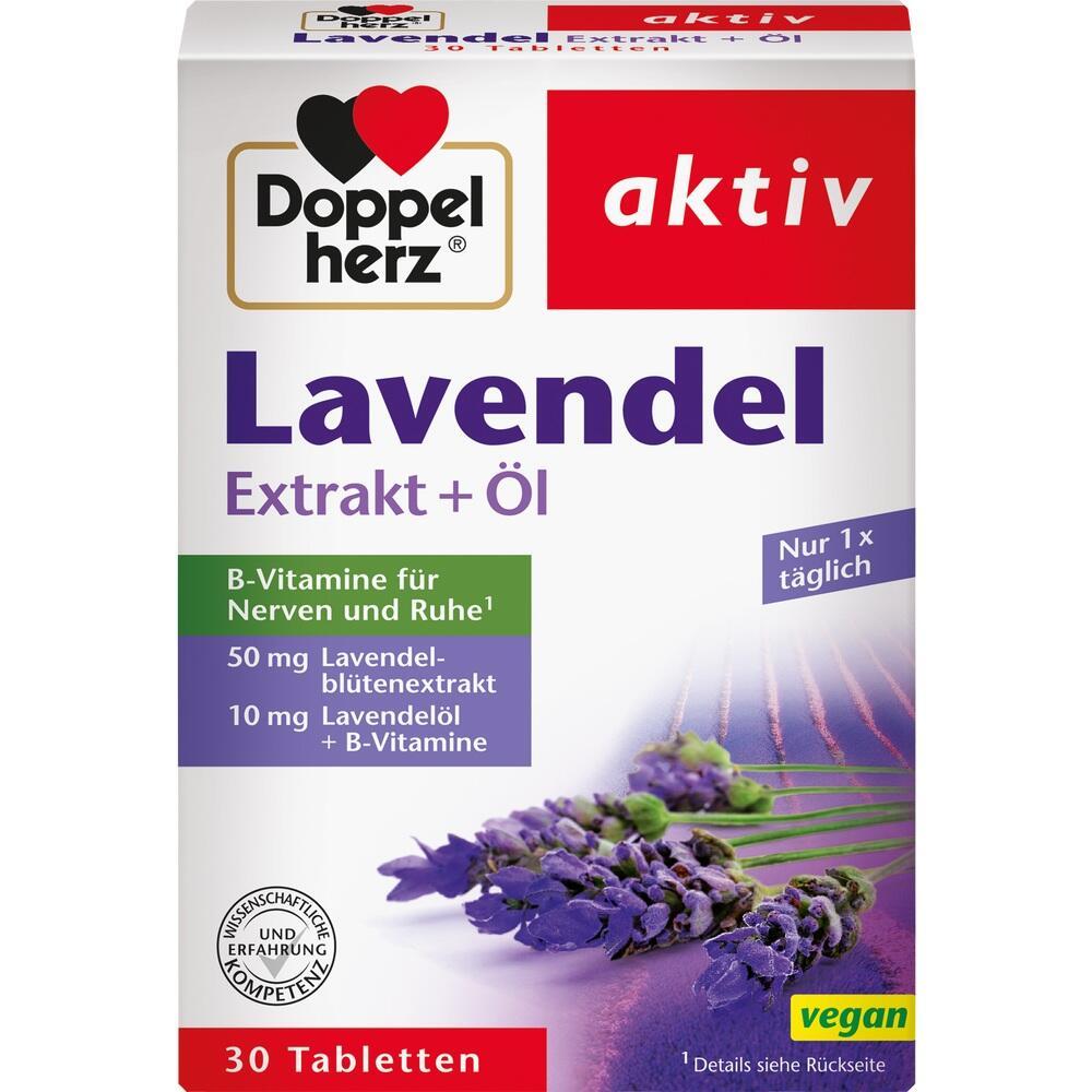 Eine Packung mit 30 Lavendel-Tabletten f&uuml;r Ruhe und Entspannung.