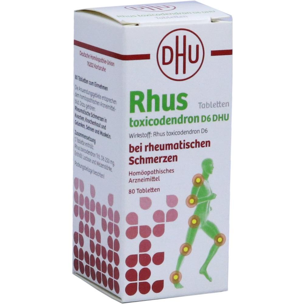 Eine Packung hom&ouml;opathischer Tabletten gegen rheumatische Schmerzen.