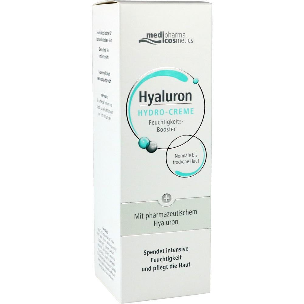 Eine Verpackung von Hyaluron Hydro-Creme zur Feuchtigkeitspflege.