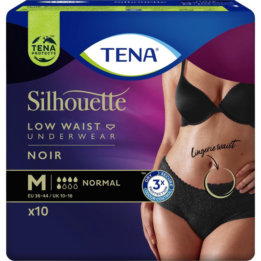 Eine Verpackung von TENA Silhouette Unterw&auml;sche in Gr&ouml;&szlig;e M.