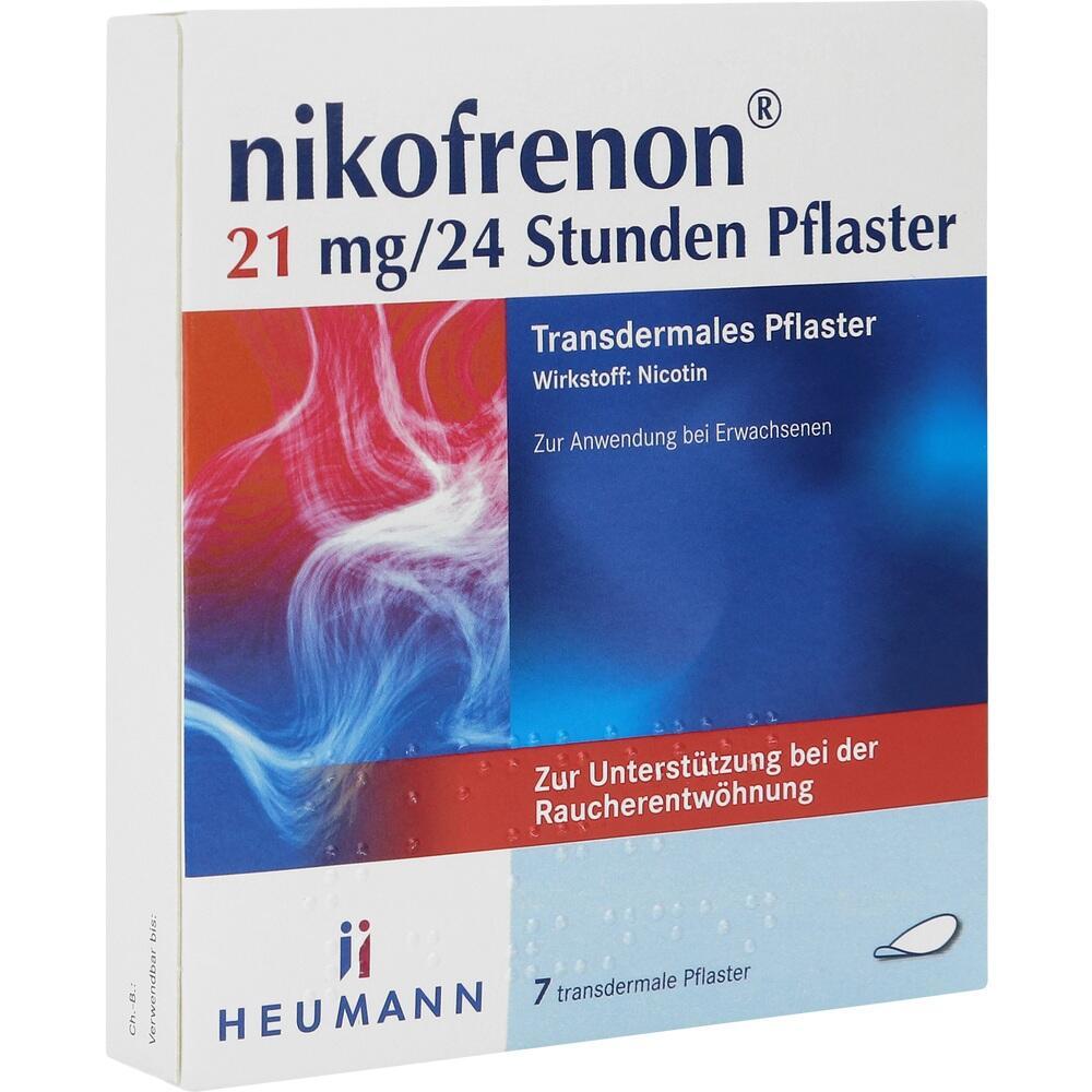 Verpackung eines Nikotinpflasters zur Unterst&uuml;tzung bei der Raucherentw&ouml;hnung.