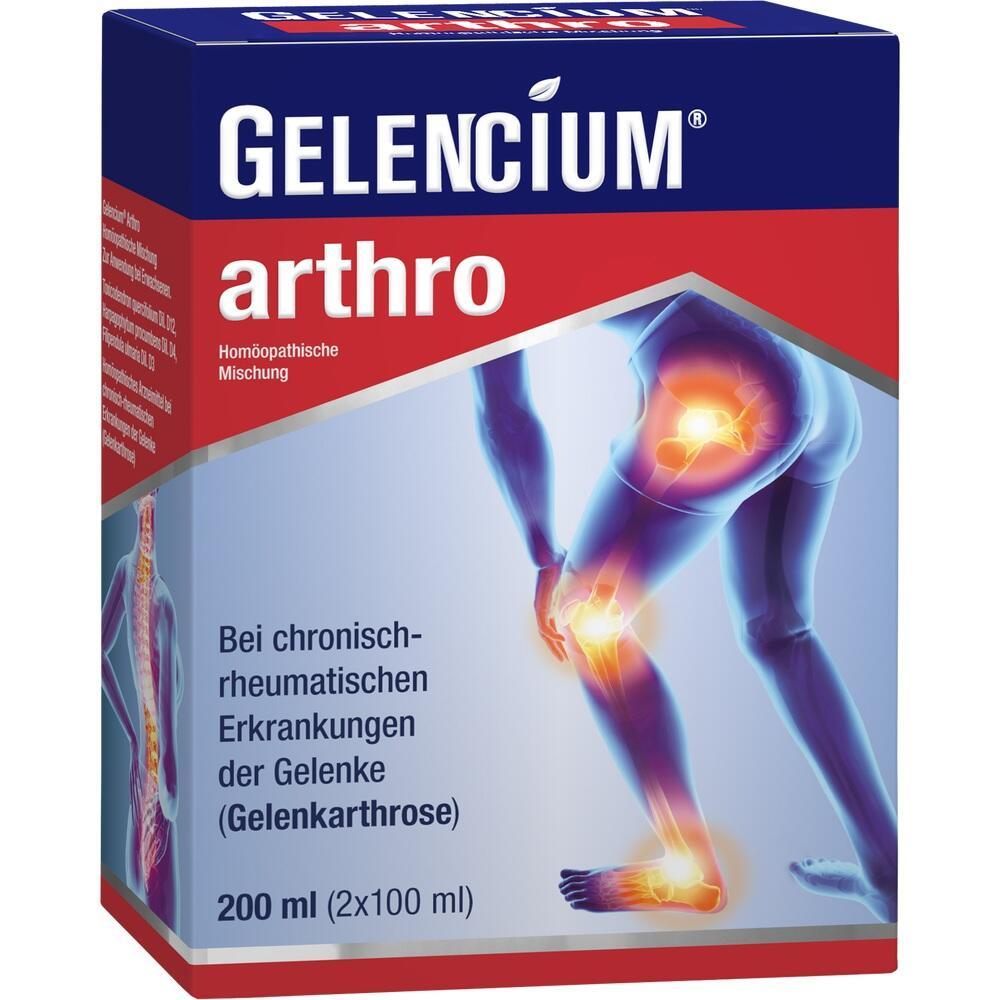 Verpackung von Gelencium Arthro, einem Mittel f&uuml;r Gelenkbeschwerden.