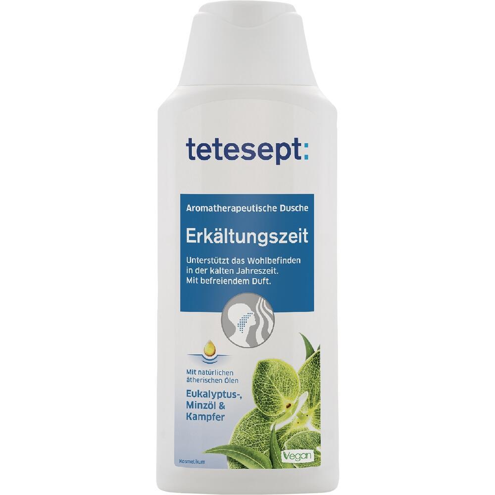 Tetesept-Duschgel mit Eukalyptus gegen Erk&auml;ltung f&uuml;r Wohlbefinden im Winter.