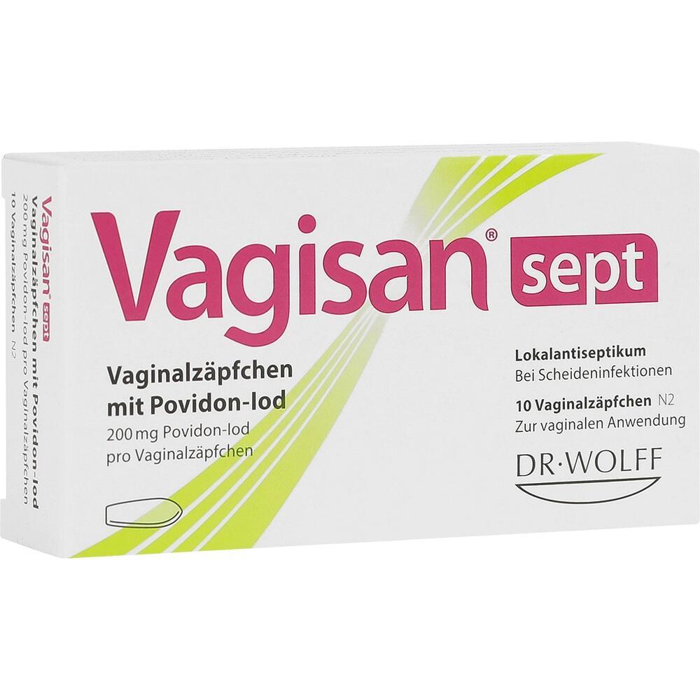 Schachtel mit Vaginalz&auml;pfchen zur Behandlung von Infektionen.