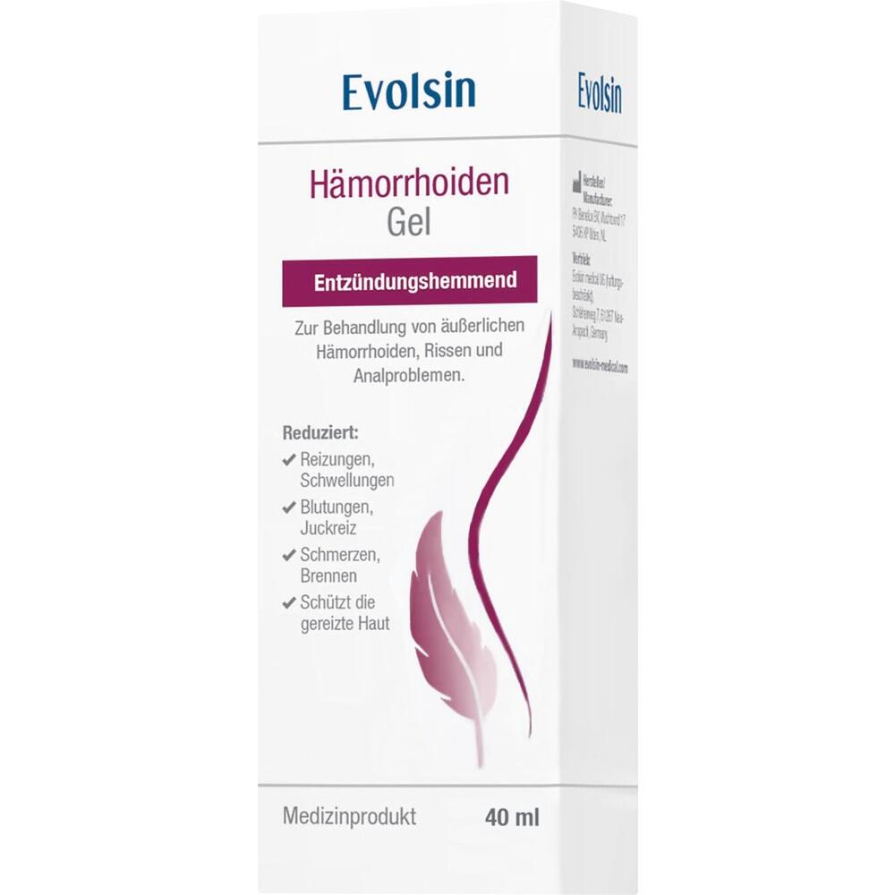 Verpackung eines entz&uuml;ndungshemmenden Gels zur Behandlung von H&auml;morrhoiden.