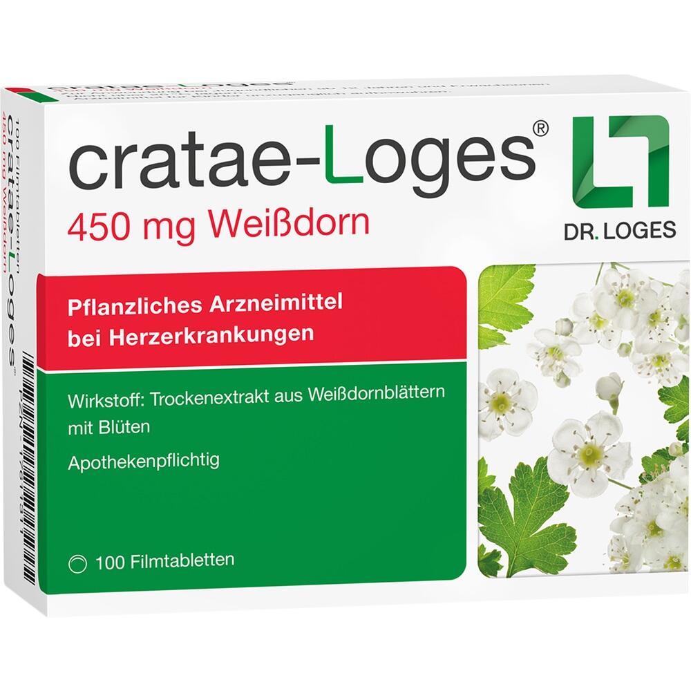 Packung eines pflanzlichen Arzneimittels mit Wei&szlig;dorn f&uuml;r Herzkrankheiten.