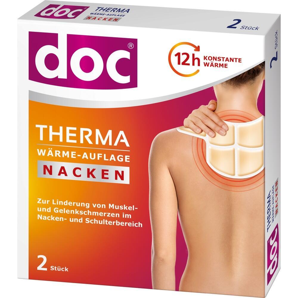 Eine Packung mit Nacken-Wärmeauflagen zur Schmerzlinderung.