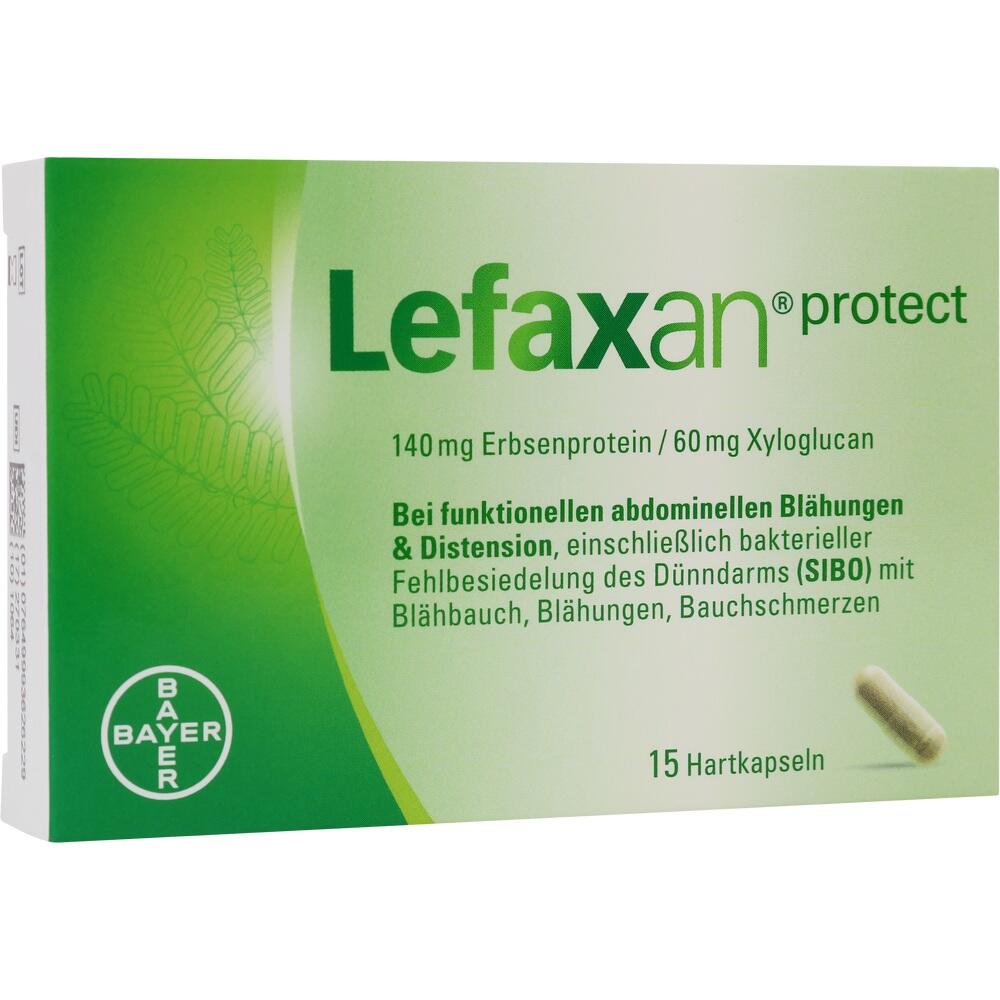 Auf der Verpackung von Lefaxan protect steht, dass es gegen Bl&auml;hungen hilft.