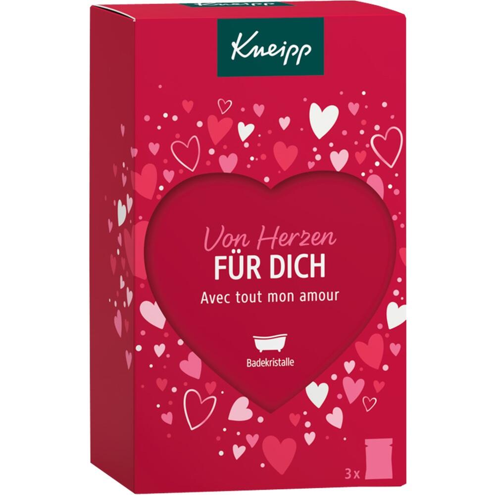 Rote Verpackung mit Herzmotiv und der Aufschrift "Von Herzen f&uuml;r dich".